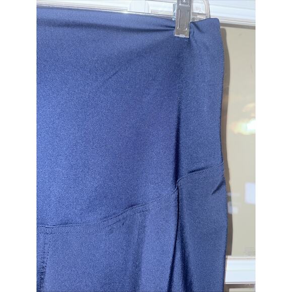 Med Couture Maternity Scrub Pants Navy Blue Small with pockets - Picture 2 of 5